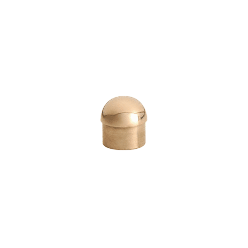CRL HR20DPB Polished Brass Dome End Cap for 2" Tubing