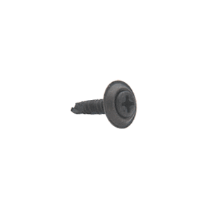 CRL AV11455 Black 8 x 3/4" Oval Head Phillips Self-Drilling Screws with Countersunk Washers