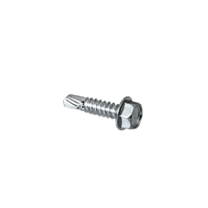 Tek AV11914 Zinc Plated 3/8"-14 x 1" Self-Drilling Screws with Hex Washer Head - pack of 25