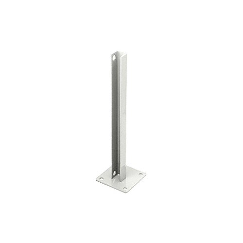 CRL PSB1BW Sky White AWS Steel Stanchion for 180 Degree Round or Rectangular Center or End Posts