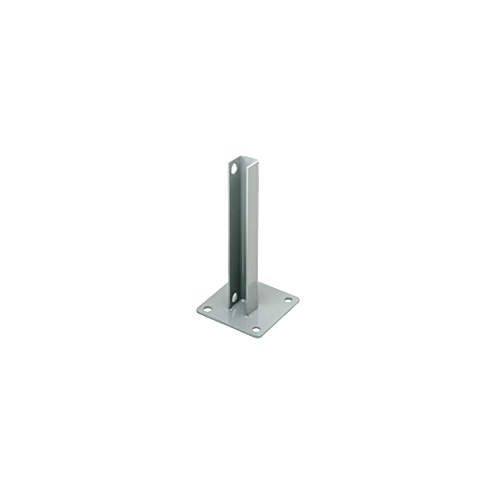 CRL PSB1AAGY Agate Gray AWS Steel Stanchion for 180 Degree Round or Rectangular Center or End Posts