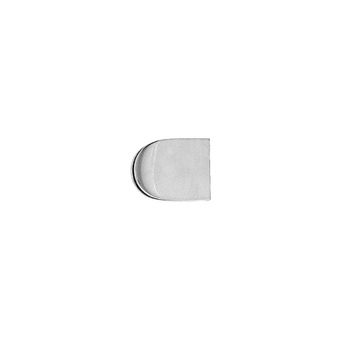 Satin Stainless Mini Z-Series Glass Clamp Round Shape - Flat Base