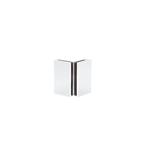 White Geneva Series Glass-to-Glass Bracket