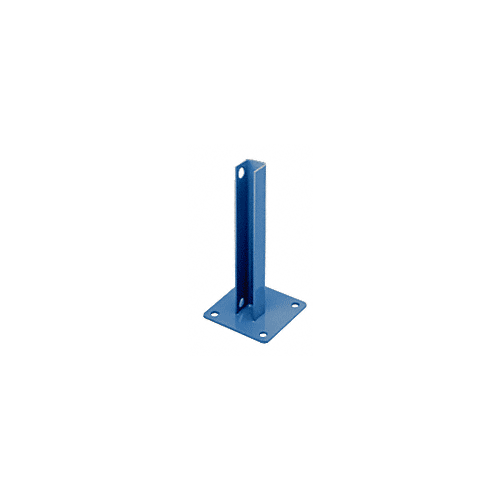 Custom Color AWS 90 Degree Welded Steel Surface Mount Stanchion for Rectangular Corner Posts - 12" Powder Coated