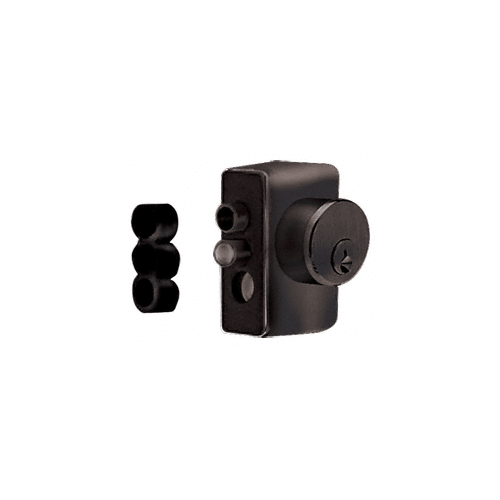 CRL KAD2R0RB Oil Rubbed Bronze Right Hand Keyed Access Device for Glass Door Panic and Deadbolt Handle