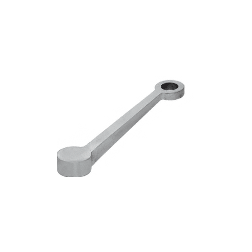 CRL PMR1LBS Brushed Stainless Regular Duty Single Long Arm Spider Fitting Column Mount