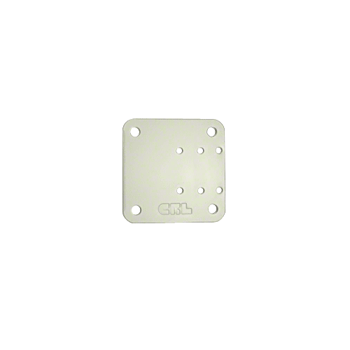 CRL BP050W Oyster White 5" x 5" Offset Base Plate