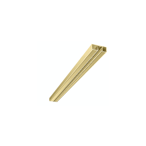 Polished Brass 4-1/2" Header with Glazing Pocket Only Custom Length