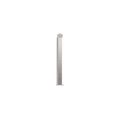 Polished Stainless 12" High 1-1/2" Square PP44 Plaza Series Counter/Partition End Post