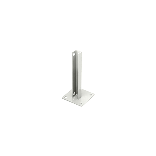 CRL PSB1AW Sky White AWS Steel Stanchion for 180 Degree Round or Rectangular Center or End Posts