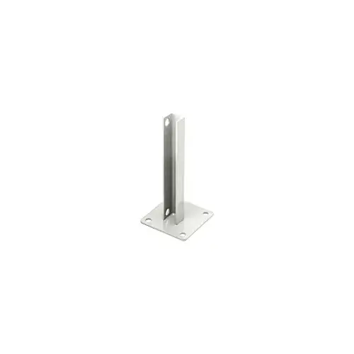 CRL PSB1AW Sky White AWS Steel Stanchion for 180 Degree Round or Rectangular Center or End Posts