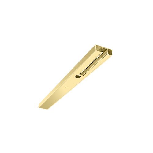 Polished Brass Custom Length 4-1/2" One Pocket Single Sided Door Header