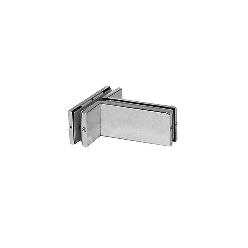CRL PH71BS Brushed Stainless Transom Mounted Patch Connector with Support Fin Bracket