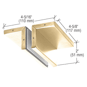 Crl Ph94br Brass Ceiling Mounted Support Fin Bracket Patch Fitting