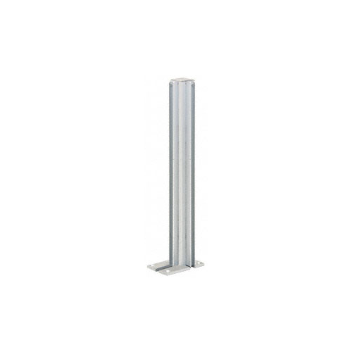 Satin Anodized 36" Right Hand Closed End Standard Partition Post