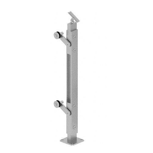 CRL P442EBS Brushed Stainless 48" P4 Series End Post Railing Kit