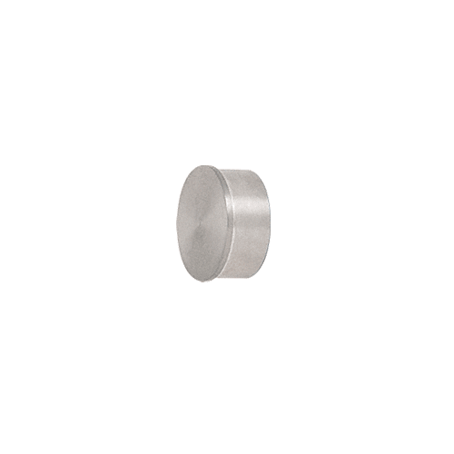 Brushed Stainless Flat End Cap for 2" Round Tubing