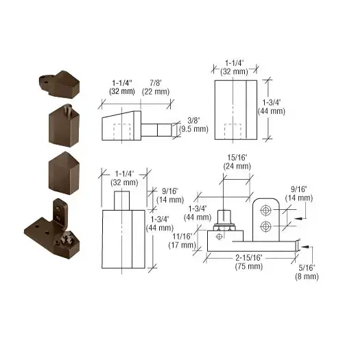 Offset Pivot Set Dark Bronze