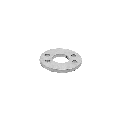 CRL PR15FWS Mill Finish Stainless Steel Base Flange for 1-1/2" Schedule 40 Pipe Railings - Wood Mount