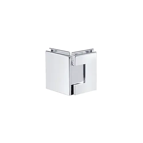 Chrome Junior Geneva 545 Series 135 Degree Glass-to-Glass Hinge With 5 Degree Pin Preset