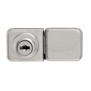 Crl Uv417bn Brushed Nickel Uv Bond Classic Series Glass Door Lock And Keeper For Double Doors