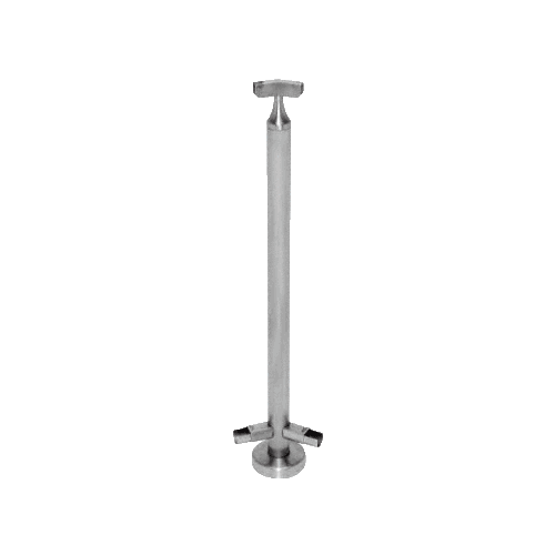 CRL CR42AKBS Brushed Stainless 42" CRS Stainless Steel 135 Angle Post Kit