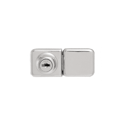 CRL UV417CH Chrome UV Bond Classic Series Glass Door Lock and Keeper for Double Doors