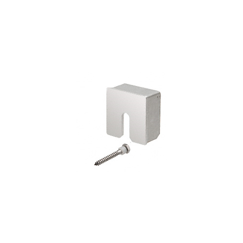 Polished Stainless Square Crisp Stabilizing End Cap for 2" Square Cap Railing