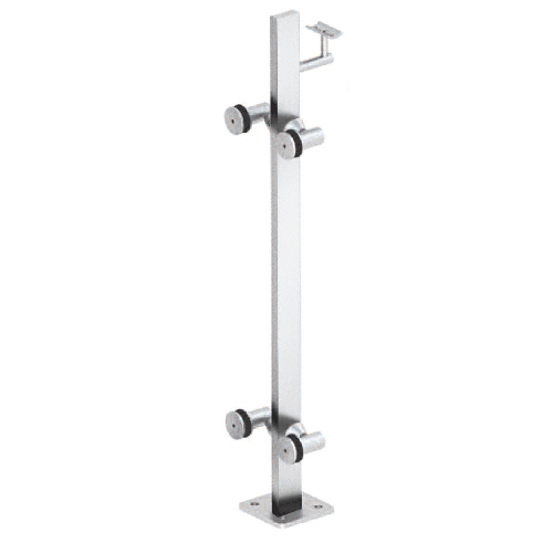 CRL P342CPS Polished Stainless 42" P3 Series 180 Degree Center Post Railing Kit
