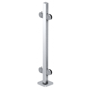 Glass Clamps 180° Stainless Steel Railing Round Post