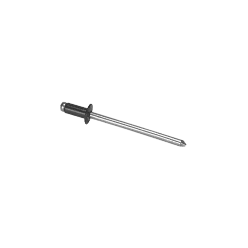 CRL ABA42BLPK Black 1/8" Diameter, 1/16" to 1/8" Grip Range Aluminum Mandrel and Rivet - pack of 1000