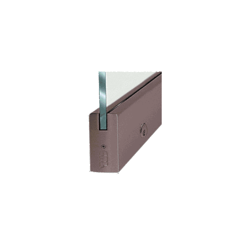 CRL P4DU12DEL Black Bronze Dry Glazed Frameless Glass 6'-0" P-Style Double Door Complete Entrance Kit - with Lock