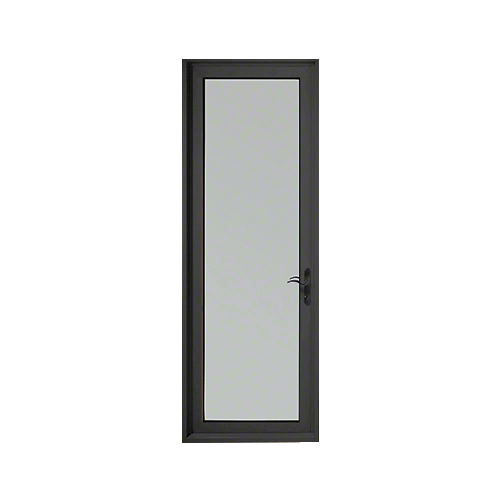 Black Anodized Series 900 Terrace Door Hinged Right Swing Out for 1" Glass