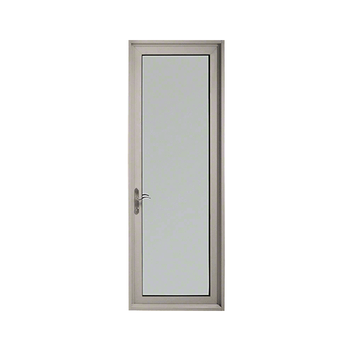 Clear Anodized Series 900 Terrace Door Hinged Left Swing Out for 1" Glass