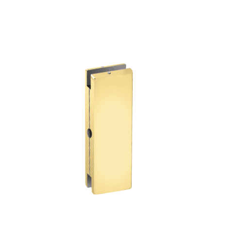 Satin Brass AMR Series Sidelite or Glass Door Mounted Keeper