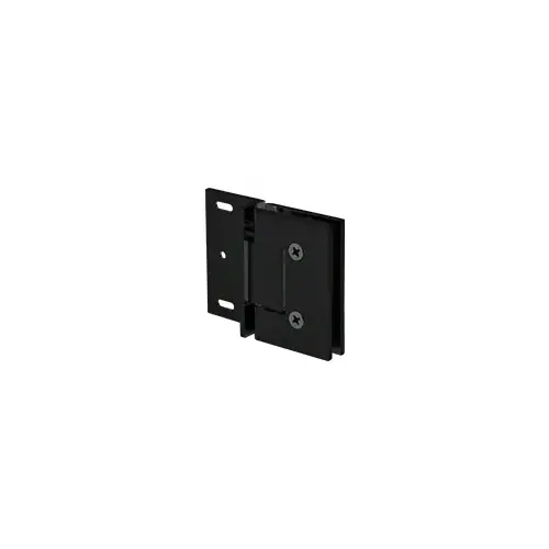 CRL MEL054MBL Matte Black Face Mount Melbourne Hinge with Cover Plate