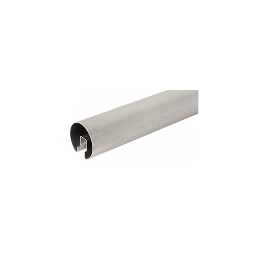 316 Brushed Stainless 2-1/2" Premium Cap Rail for 1/2" Glass - 168"