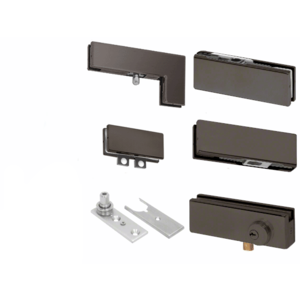 Crl Pha8ldu Black Bronze Anodized North American Patch Door Kit
