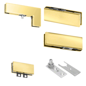 Crl Pha8br Polished Brass North American Patch Door Kit For Double