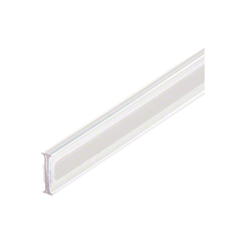 Clear Copolymer Strip for 180 Degree Glass-to-Glass Joints - 1/2" (12mm) Tempered Glass - 120" Stock Length