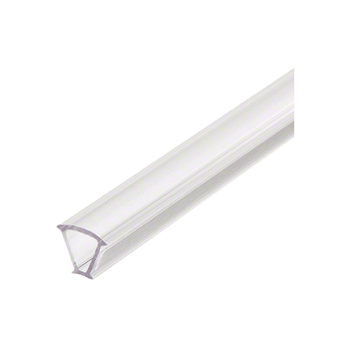 Clear Copolymer Strip for 135 Degree Glass-to-Glass Joints - 3/8" Tempered Glass 120" Length
