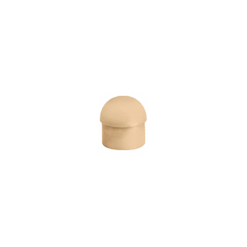 Satin Brass Dome End Cap for 1-1/2" Tubing