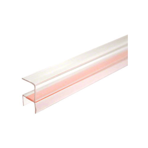 CRL CL0N212 Clear Copolymer Strip for 90 degree Glass-to-Glass Joints - 1/2" (12mm) Tempered Glass 120" Length