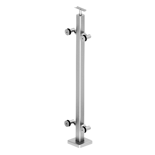316 Polished Stainless Custom P1 Series 180 Degree Center Post Railing Kit 316 Polished Stainless Custom P1 Series 180 Degree Center Post Railing Kit