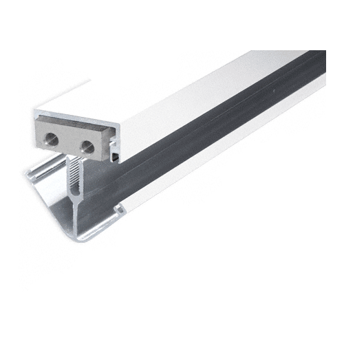 White KYNAR Paint 90 Corner Division Bar with Vinyl- 24'
