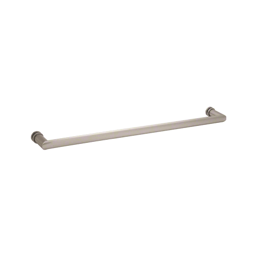 CRL 0R24BN 24" Brushed Nickel Single-Sided Oval/Round Towel Bar