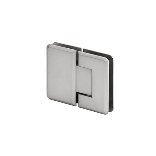 Satin Chrome Pinnacle 380 Series Adjustable 180 Degree Glass-to-Glass Hinge
