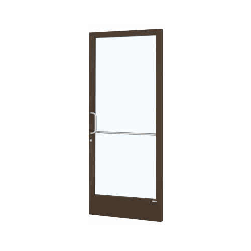 Bronze Black Anodized Custom Single Series 250 Narrow Stile Geared Hinge Entrance Door for Overhead Concealed Door Closer