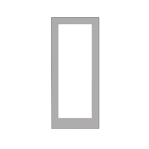 IG600 Series Clear Anodized Class 1 Blank Pair Hurricane Resistant Offset Hung Entrance Doors- No Prep