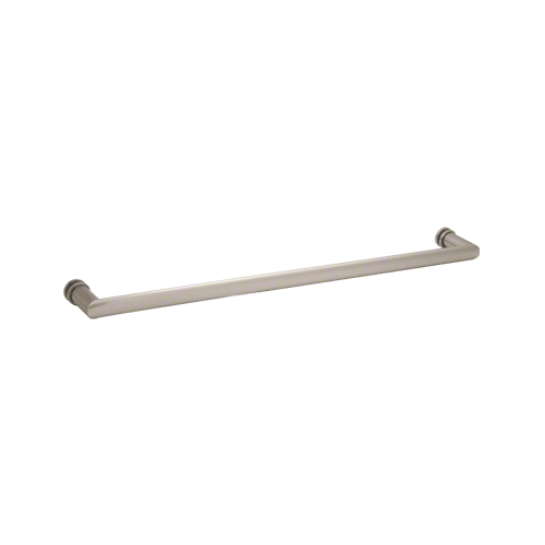 CRL 0R18BN 18" Brushed Nickel Single-Sided Oval/Round Towel Bar
